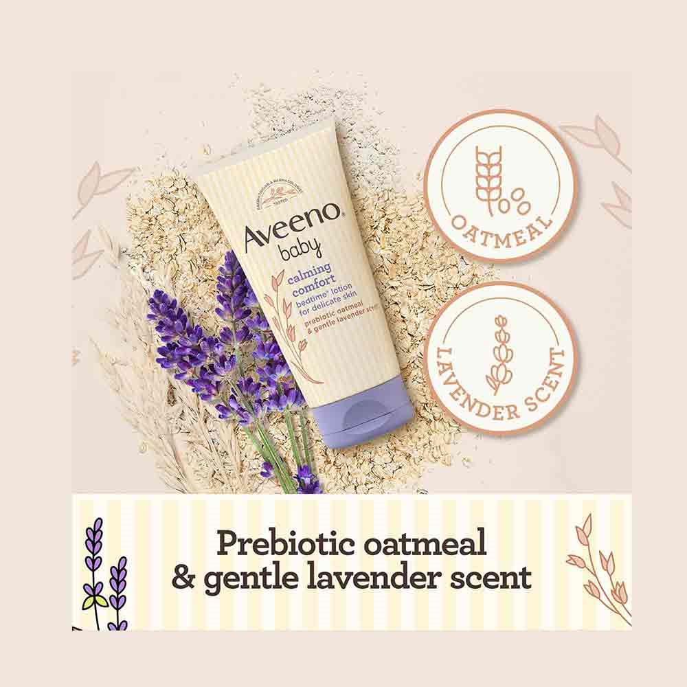 Aveeno Baby Calming Comfort Bedtime Lotion For Delicate Skin 150ml - Image 4