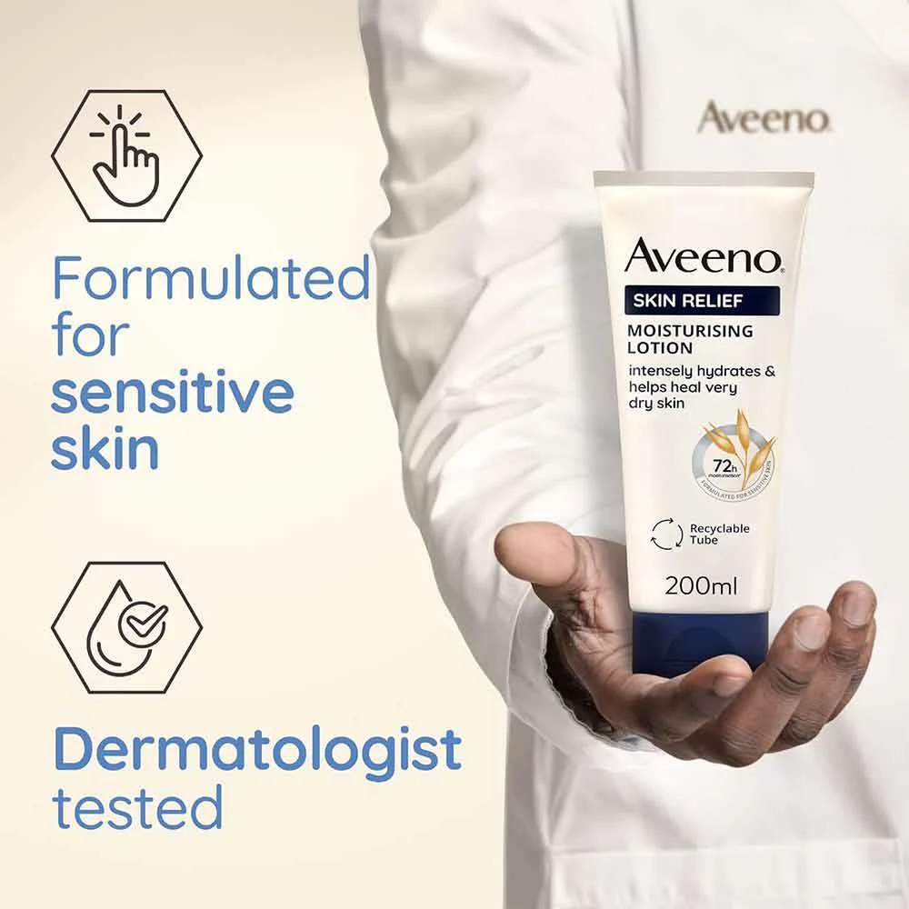 Aveeno Skin Relief Shea Butter Moisturising Lotion 200ml - Image 3