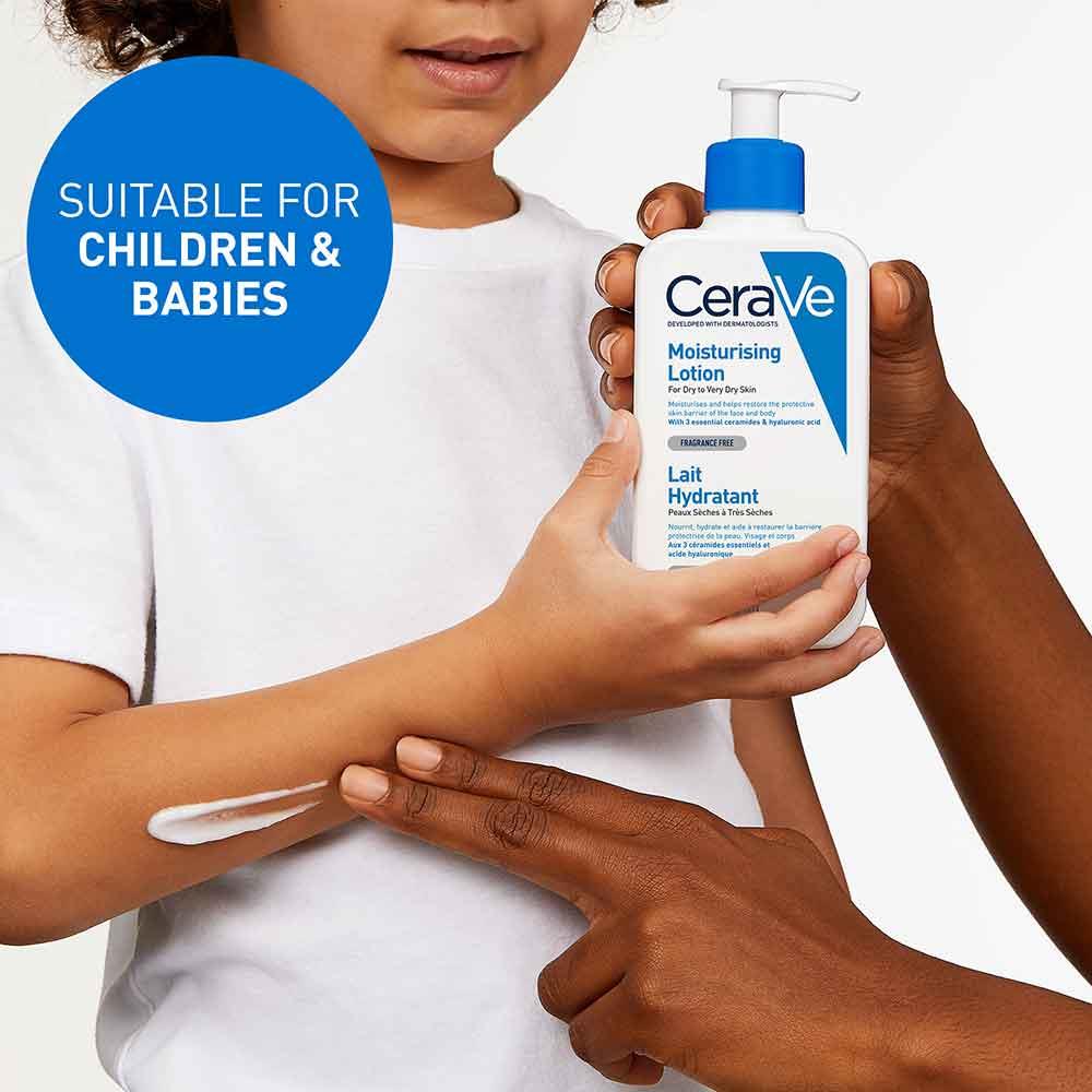 CeraVe Moisturising Lotion with Hyaluronic Acid & Ceramides for  Dry to Very Dry Skin - Image 3