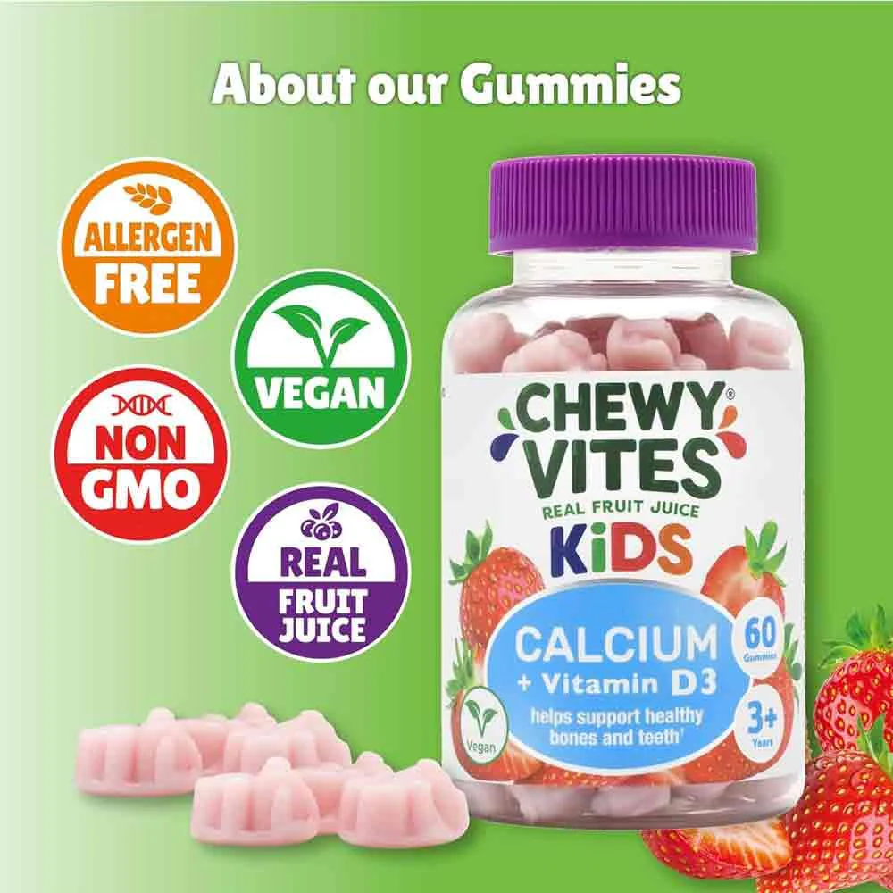 Chewy Vites Kids Calcium & Vitamin D3 60 Gummies - Image 4