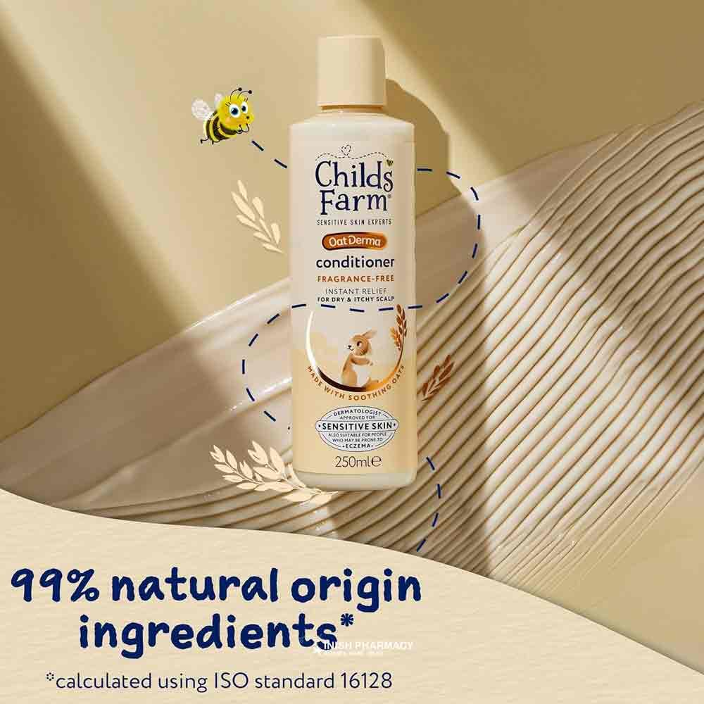 Childs Farm Oatderma Fragrance Free Conditioner 250ml - Image 4