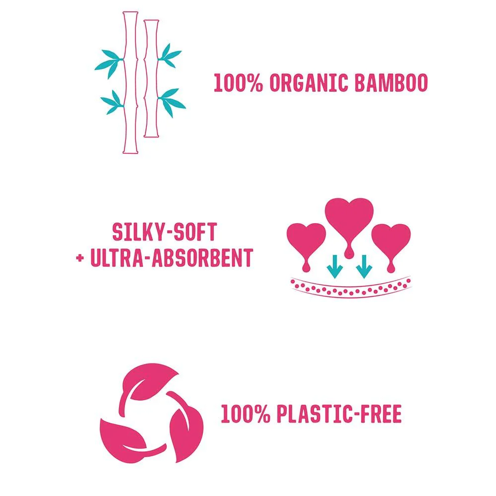 Flo Bamboo Sanitary Pads Day/Night Combo Pack 15 Pack - Image 3