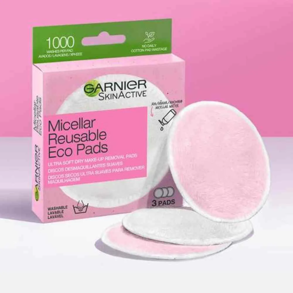 Garnier SkinActive Micellar Reusable Eco Pads 3 Pack - Image 3