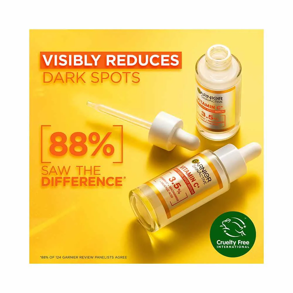 Garnier SkinActive Vitamin C Anti-Dark Spot Brightening Serum 30ml - Image 3