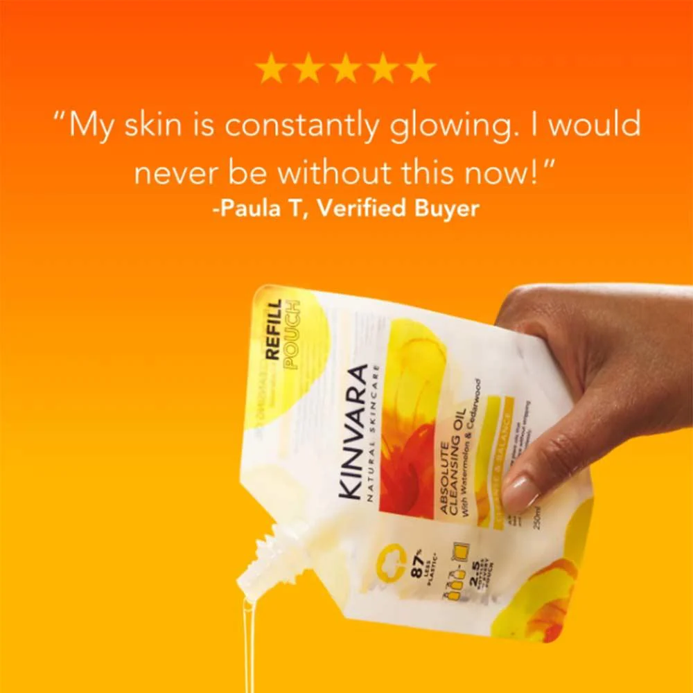 Kinvara Absolute Cleansing Oil Refill Pouch 250ml - Image 3