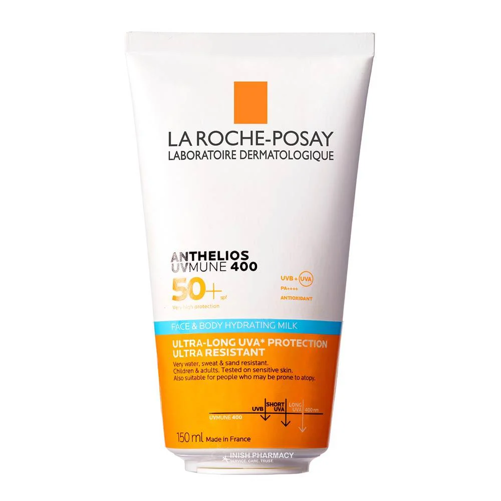 La Roche Posay Anthelios UVMune 400 Face & Body Hydrating Milk SPF50+ 150ml - Image 7
