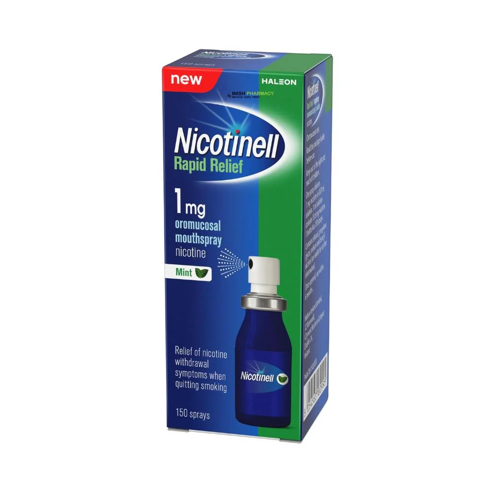 Nicotinell Rapid Relief Nicotine Spray Duo Pack 2 x 150 Sprays - Image 3