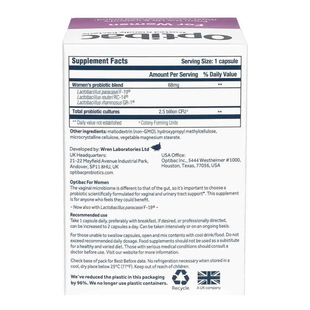 OptiBac Probiotics For Women 30 Capsules - Image 6