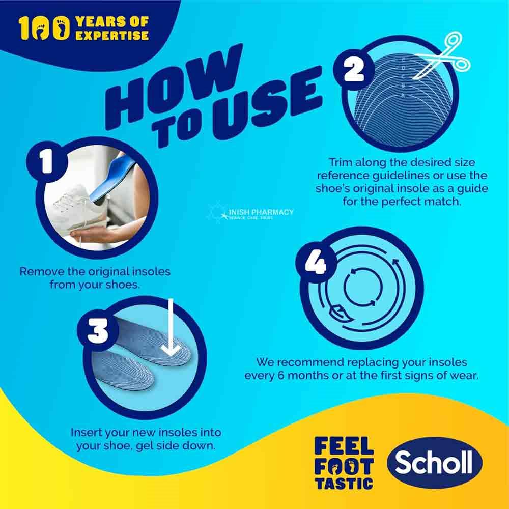 Scholl Gel Activ Trainer Insoles 1 Pair - Large - Image 6