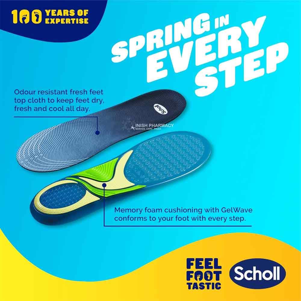 Scholl Gel Activ Trainer Insoles 1 Pair - Small - Image 5