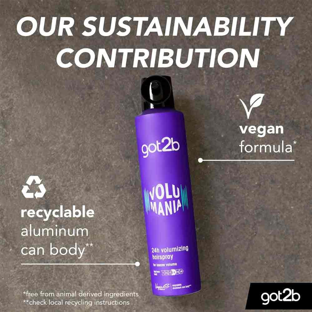 Schwarzkopf Got2b Volumania Hairspray 300ml - Image 4