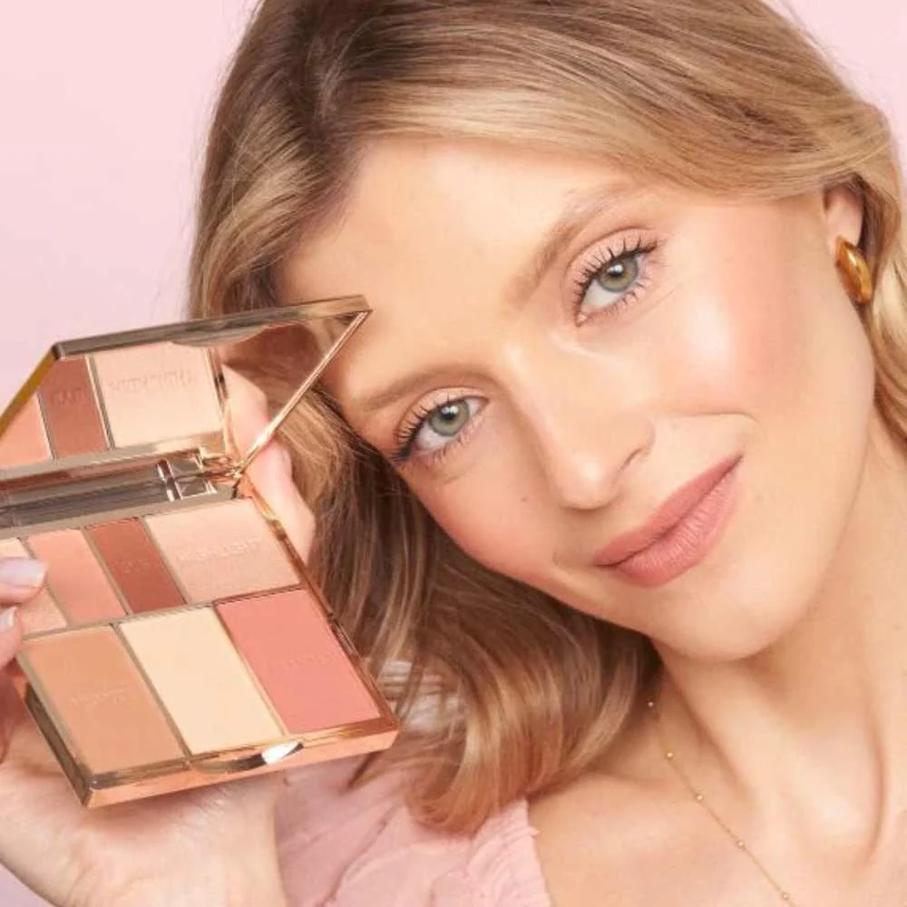 Sculpted by Aimee Bare Basics Eyes & Face Palette Peony - Image 4