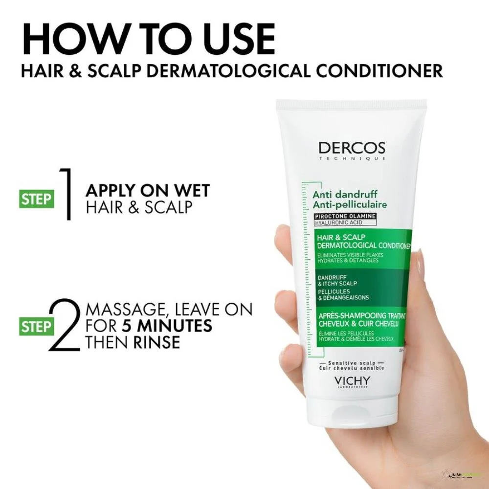 Vichy Dercos Dandruff & Itchy Scalp Conditioner 200ml - Image 7