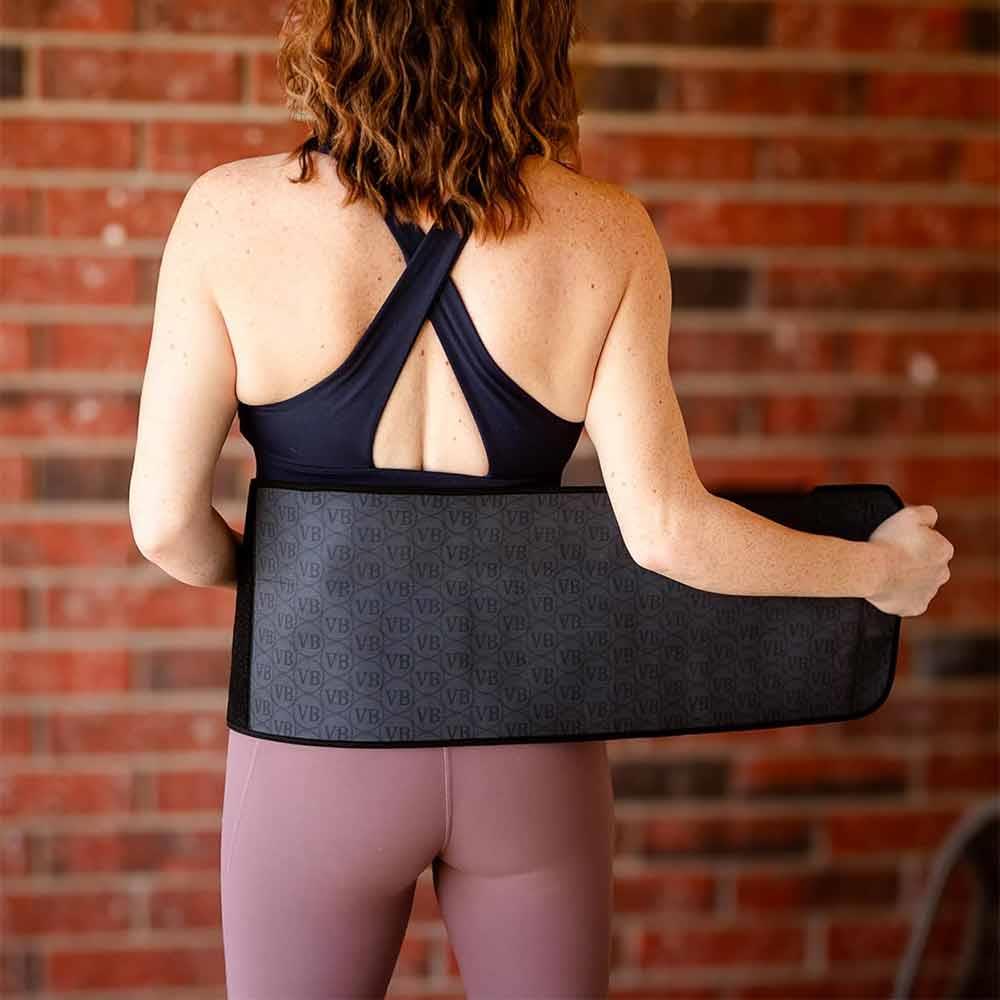 VivaBella Postnatal Belly Wrap - Black - Image 3