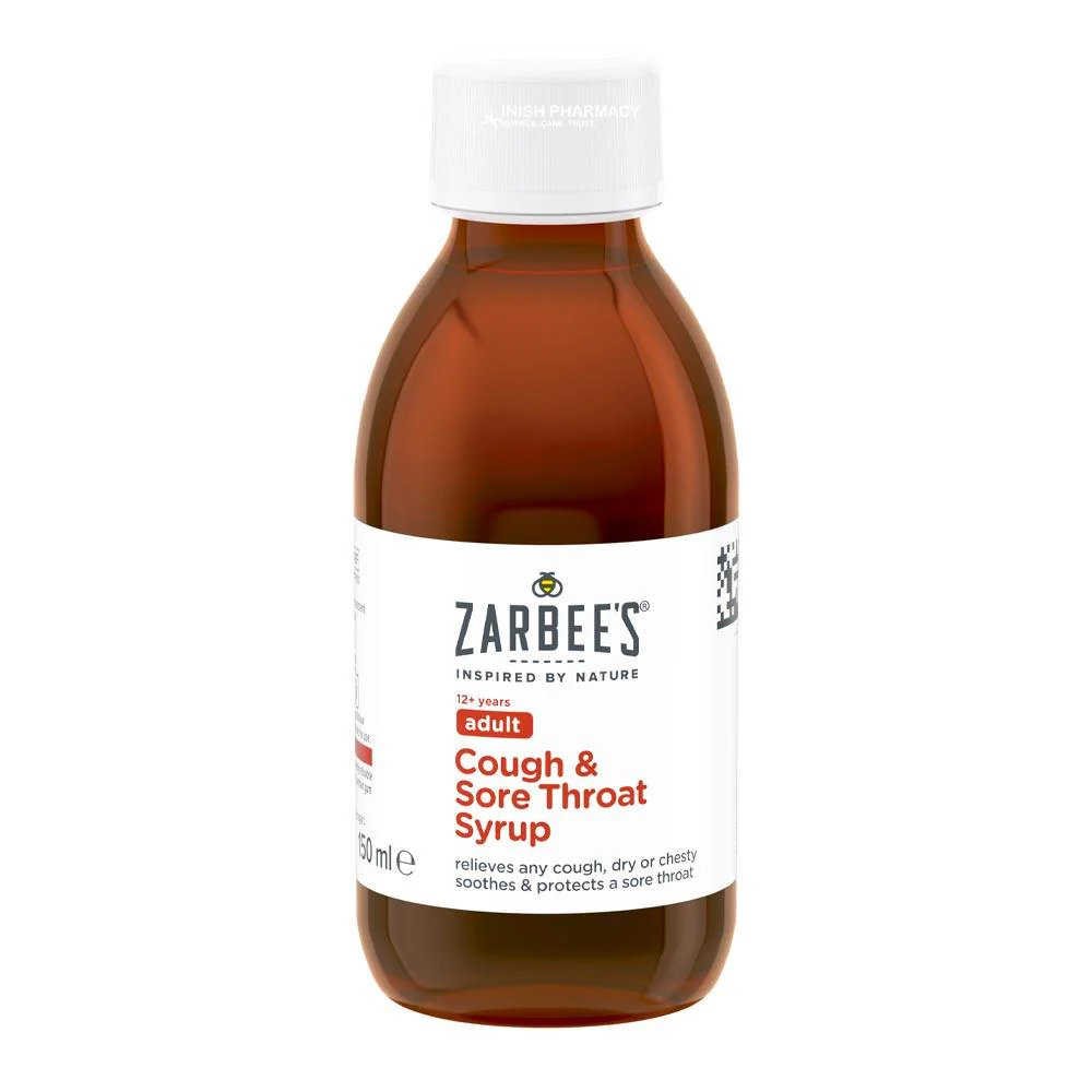 Zarbee's Adult Cough & Sore Throat Liquid Syrup 150ml - Image 2