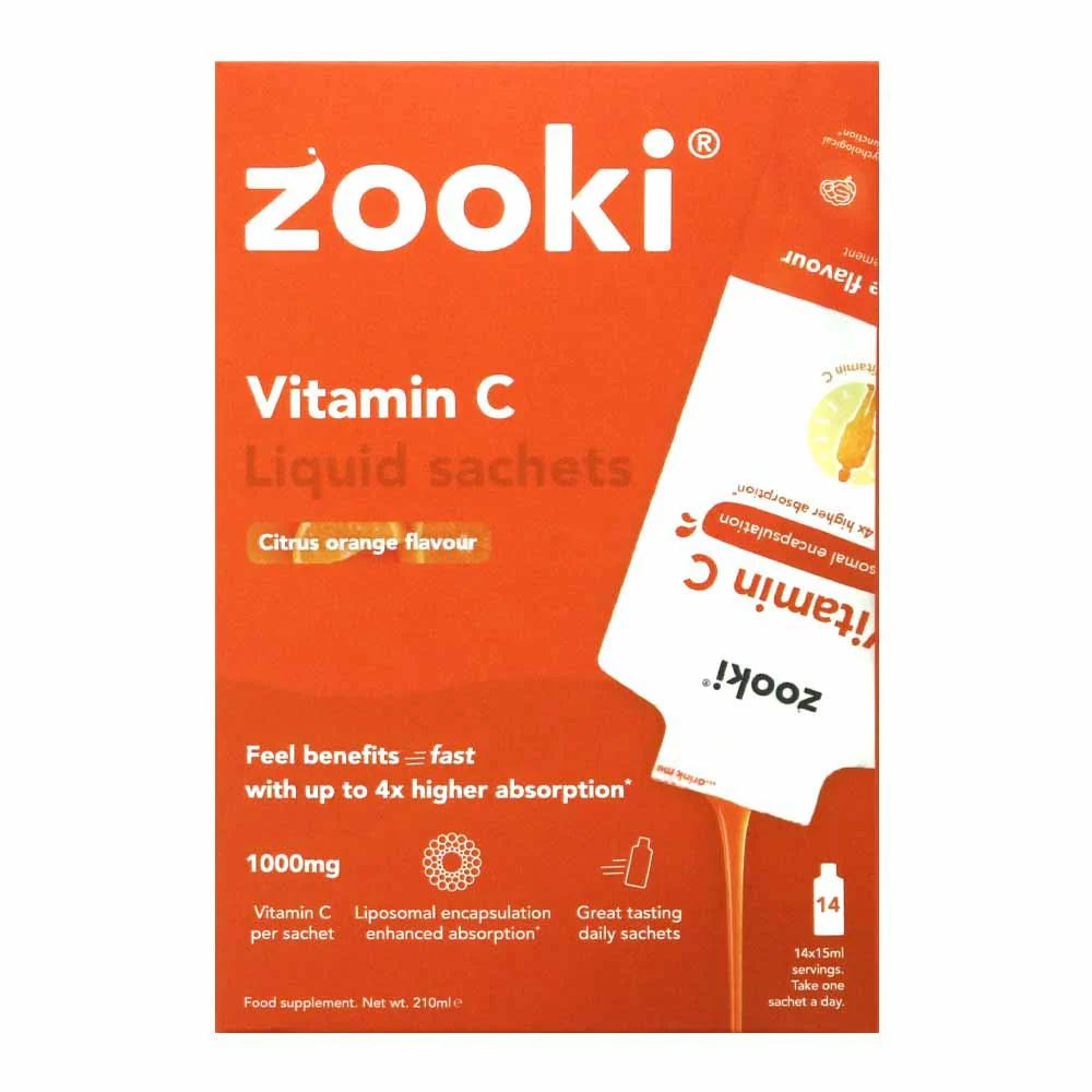 Zooki Vitamin C 1000mg 14 Sachets - Image 3